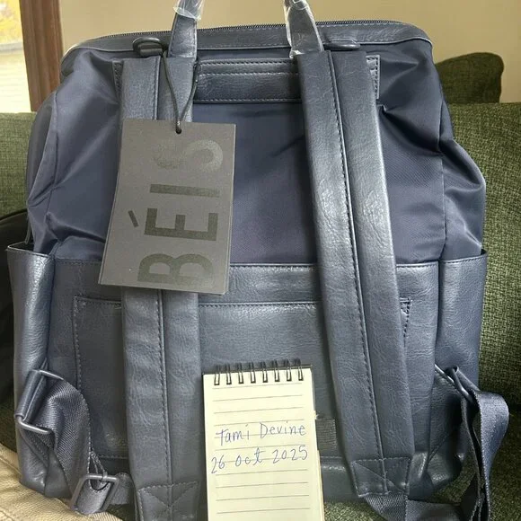 Beis Diaper Backpack in Navy - Picture 8 of 8